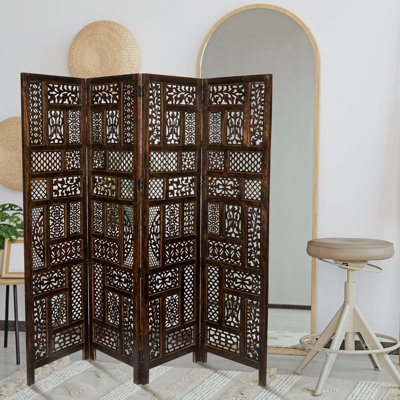 Bracknell 175cm W x 180cm H 4 - Panel Folding Room Divider