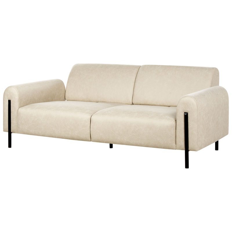 Damarc 2 - Piece Faux Leather Living Room Set, Beige