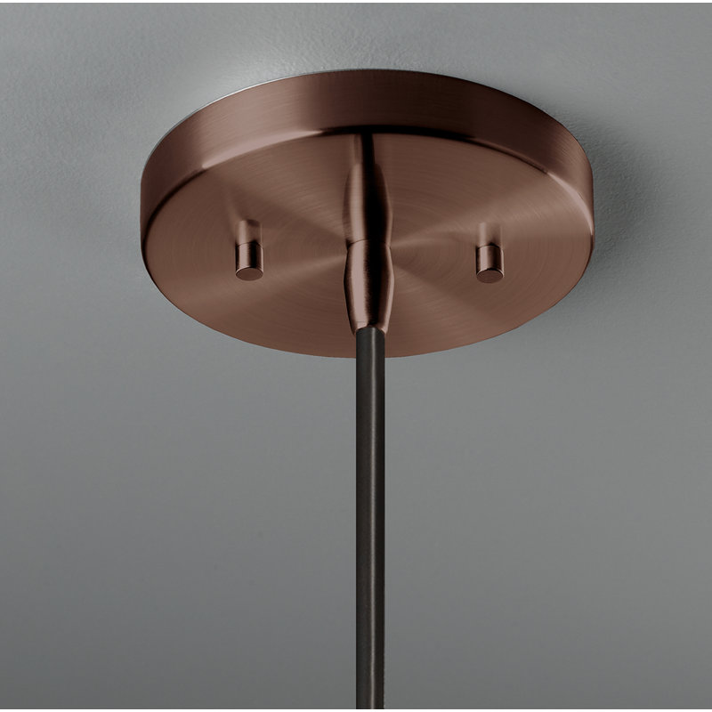 Logan 1 - Light Single Cone Pendant, Dark Bronze, Reflecting Pool, LED (Integrated)
