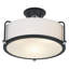 Plafonnier semi-encastré 3 lumières 17,5 po Dabira-670820140