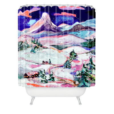 Rideau de douche simple winter wonderland