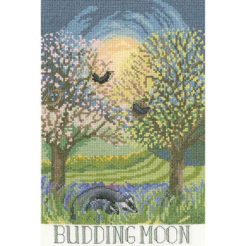 Trousse de broderie au point de croix comptée « Lune naissante » de Bothy Threads XDD1