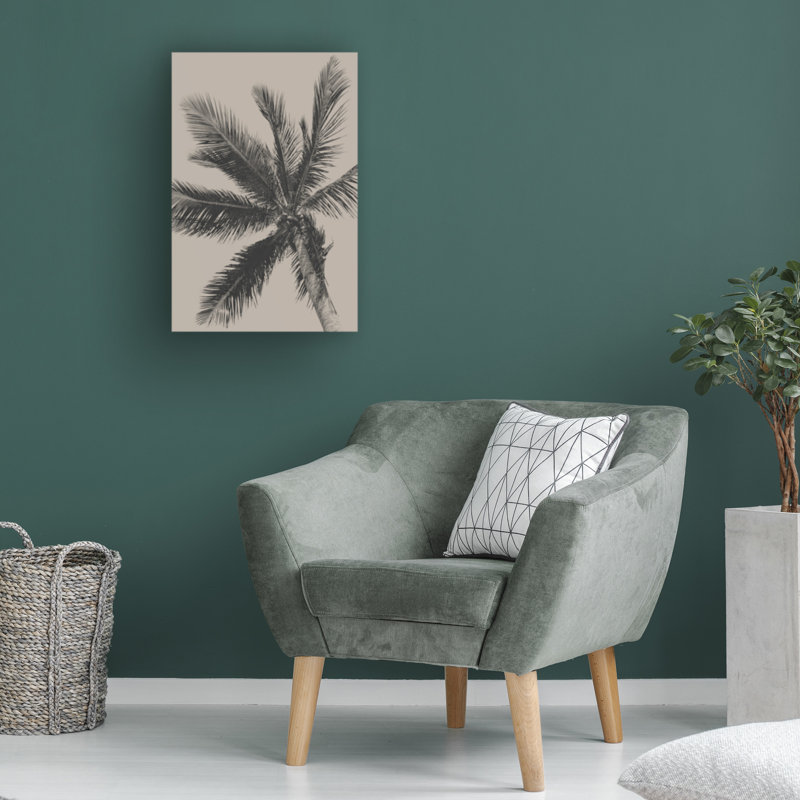 Palmier sur toile, 47" H x 30" W