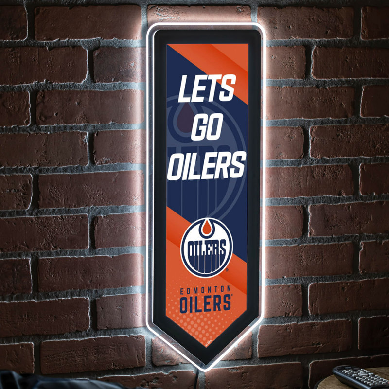 Enseigne murale NHL Team Pennant, Oilers d'Edmonton