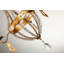 3 Light Mini Traditional Antique Gold Chandelier