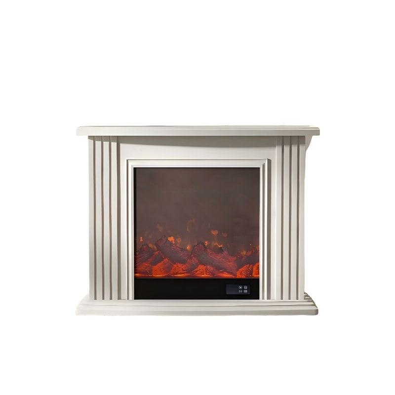 Ivory Landscape Electric Fireplace, 31.5" H x 39.37" W x 12.99" D