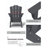 HDPE Foldable Steel Adirondack Chair-2133841919