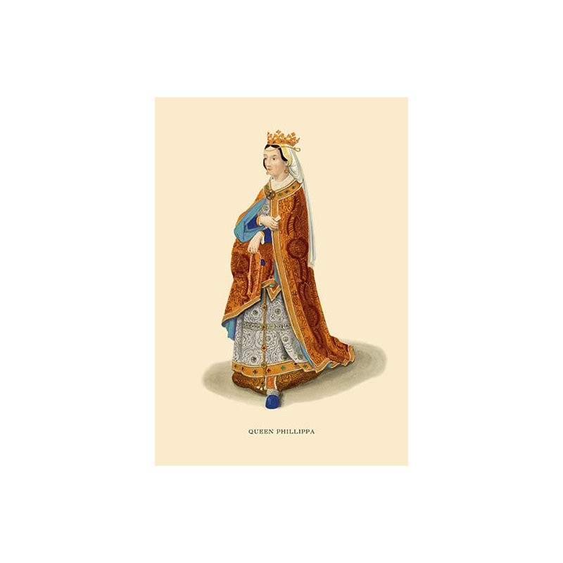 « phillippa grand » par h. shaw, reproduction d’art, H 42 po x l 28 po