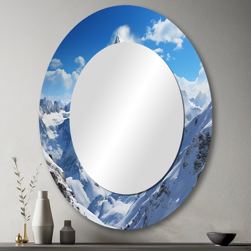 Kieu - Miroir paysager en métal, 43 po x 33 po