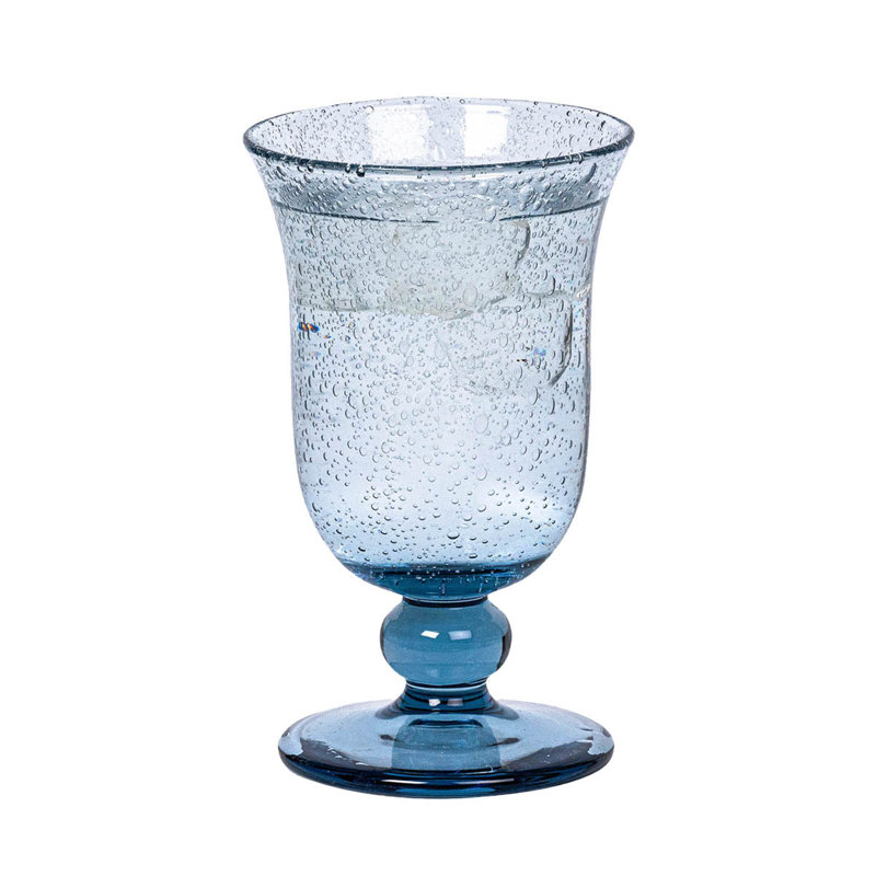 Provence Glass Goblet, Chambray
