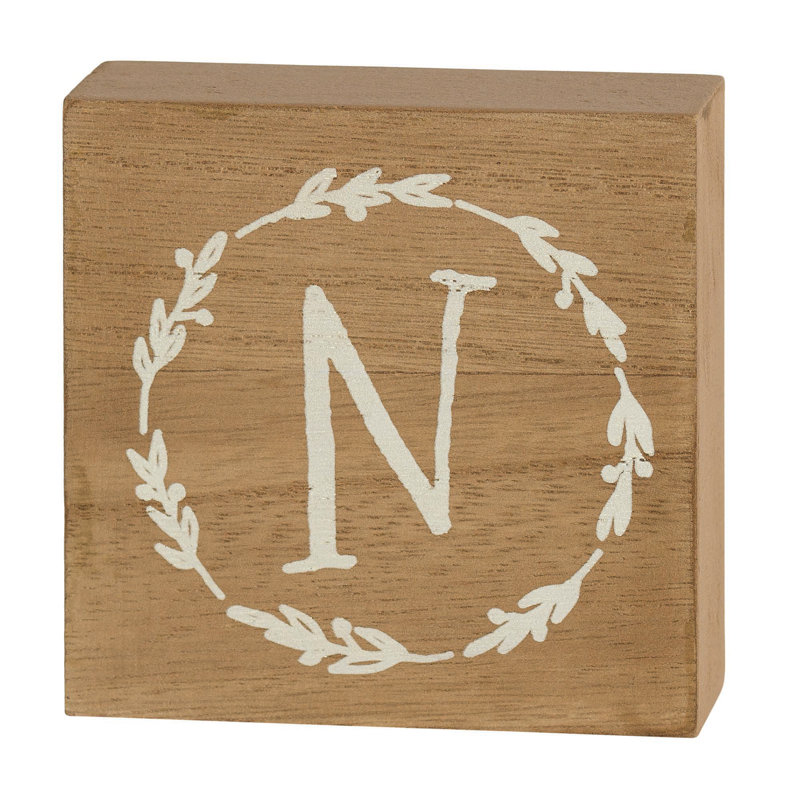 Plaque décorative «E» Bozhana, N