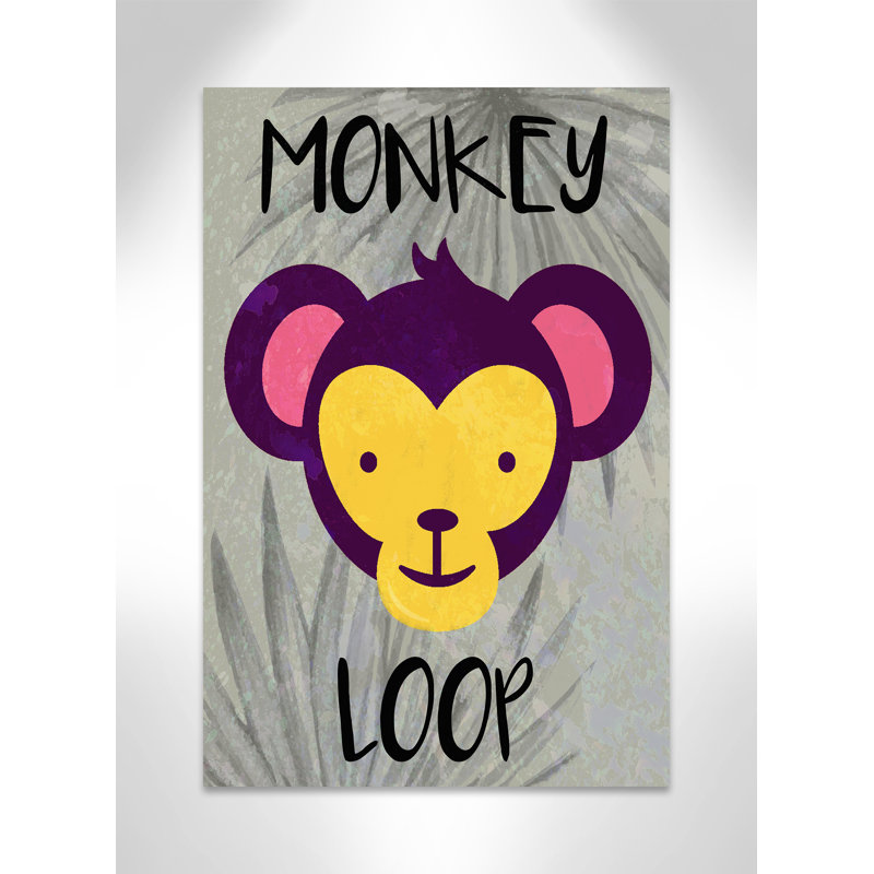 «Monkey Loop», impression sur papier, H 36 po x l 24 po x P 1,5 po, Canevas