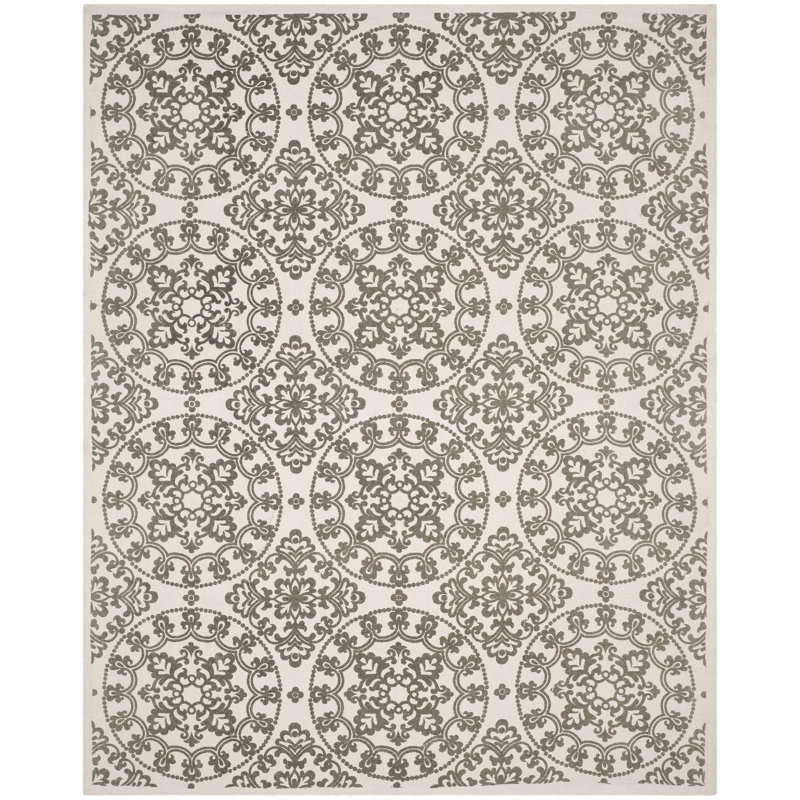 Charing Cross Cedar Brook Hand Loomed Jute Ikat Rug, Rectangle 5' x 7'