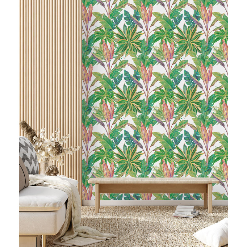 Panneau de papier peint Encinas, L 18,75 po x l 25 po, Vinyle