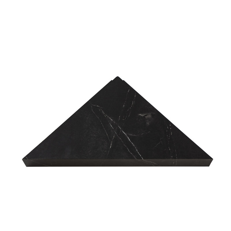 Black Ice PVC Waterproof Corner Shower Shelf