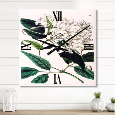 Vintage Plant Life XXIV - Horloge murale traditionnelle