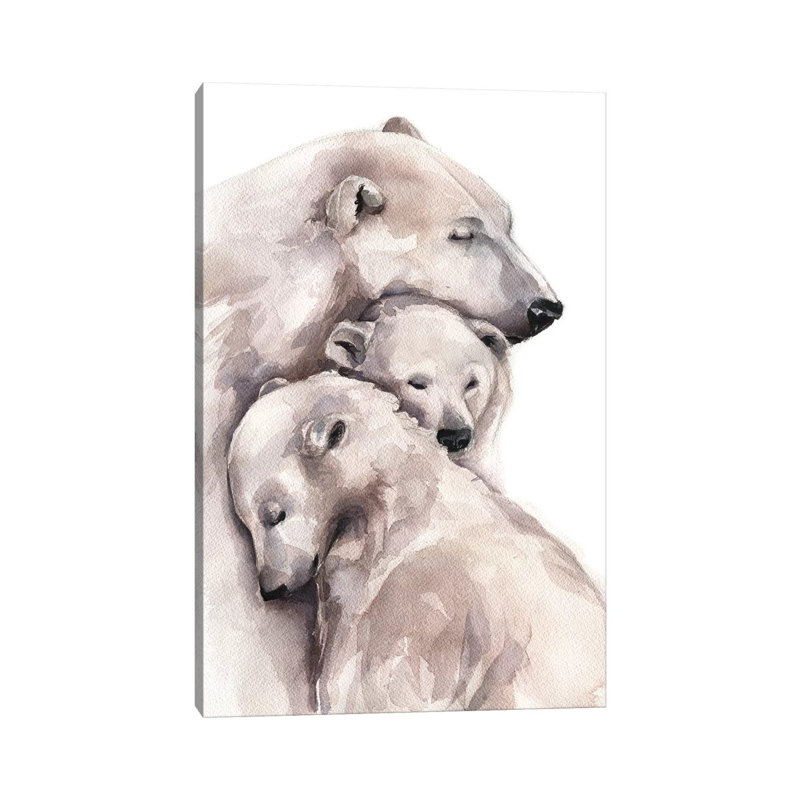 Polar Bear 1 Piece Wrapped Canvas Painting, 152.5 cm H x 101.5 cm W