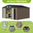 Outdoor Metal Storage Tool Shed-99168255-99168254