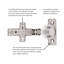 Charnières à fermeture douce dissimulées, recouvrement complet sans cadre, fermeture en douceur - nickel poli - charnières de porte d'armoire (ensemble de 10)-125274857