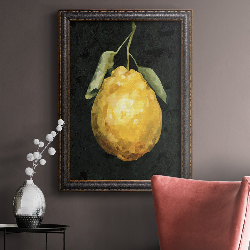 «Dark Lemon II», reproduction sur toile encadrée, H 27 po x l 18 po x P 2,5 po