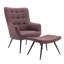 Jessamine Armchair with Footstool-521194949