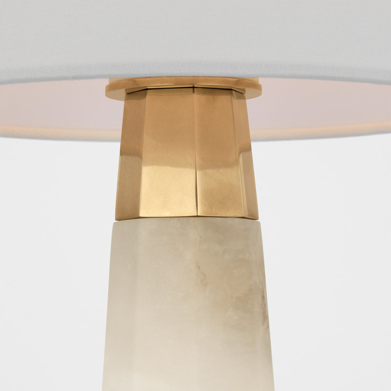 Olsen Cordless LED Table Lamp by AERIN, Gold/Alabaster