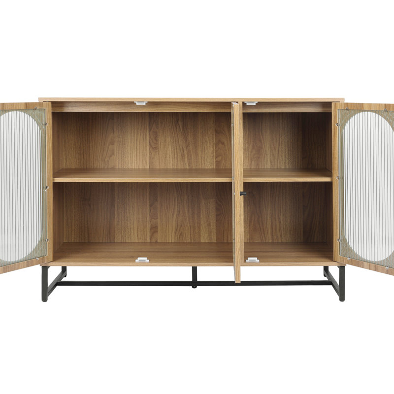 Armoire de rangement avec porte en verre