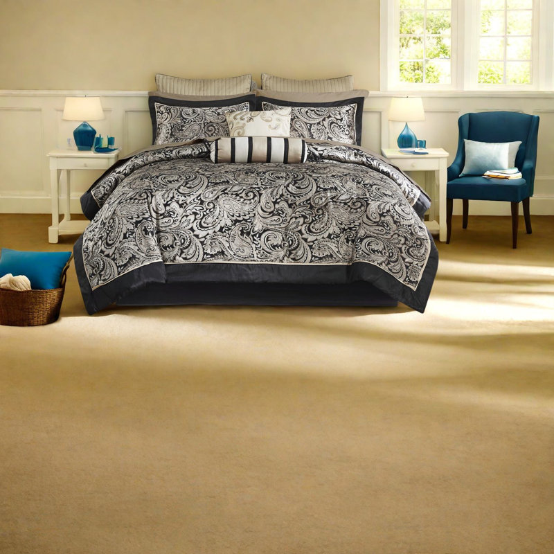 Ensembles de literie en coton luxueux, motif cachemire moderne pour la chambre à coucher