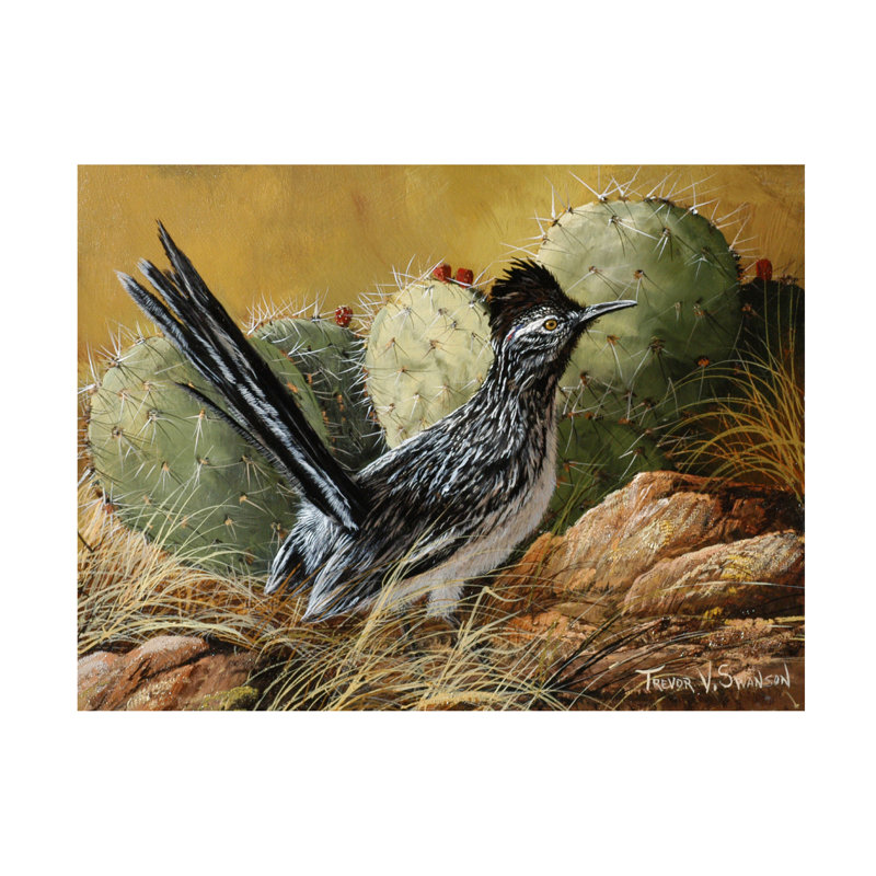 «Desert Runner» par Trevor V. Swanson - peinture sur toile tendue, H 24 po x l 32 po x P 2 po
