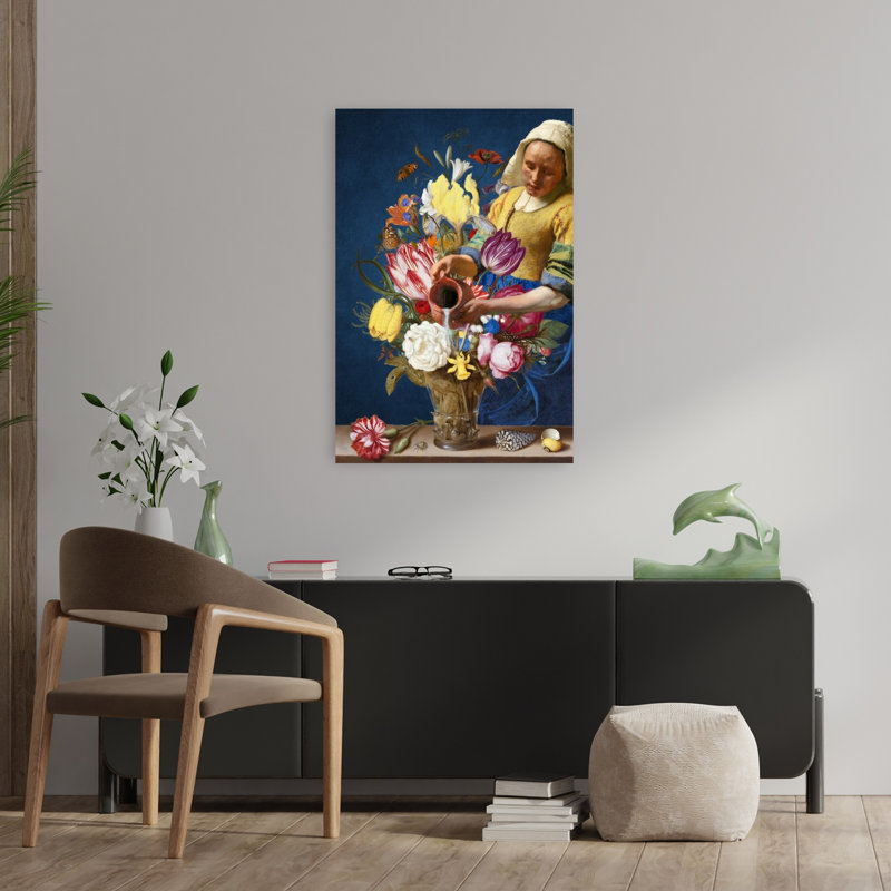 Art contemporain contemporain au printemps, H 36 po x l 24 po