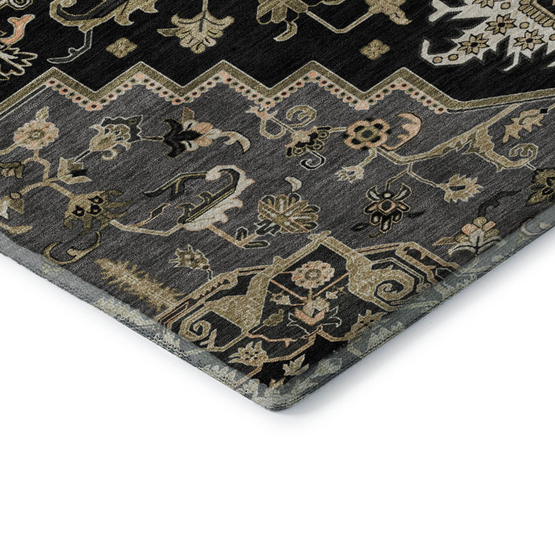 Premium Machine Washable Cossette AMF1036 Oriental Rug, Rectangle 10' x 14'