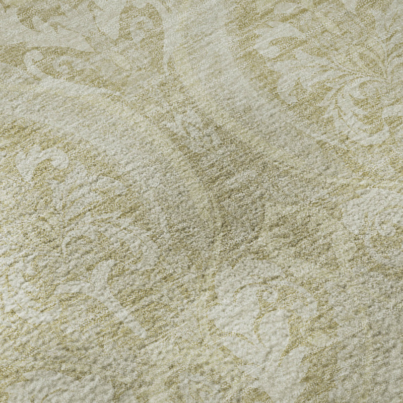 Premium Machine Washable Cerrito AMF572 Beige Rug, Rectangle 2'6" x 3'10"
