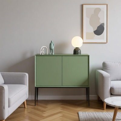 Italian minimalist painted dining cabinet