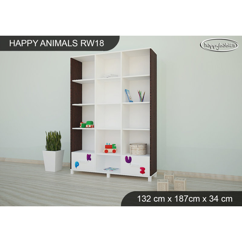 187cm H X 132cm W Kids Bookcase, Wenge Chestnut