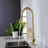 Single Handle Stainless Steel Kitchen Sink Faucet With Pull Down Sprayer-121210013