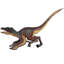 Statue de velociraptor à plumes