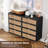 Dresser with 8 Drawers, Tall Chest of Drawers, Modern Storage Dresser with Wide Top, Deep Drawers & Metal Legs for Bedroom, Living Room, Hallway, Kids Room-2095949108