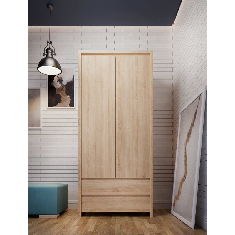 2 Door Manufactured Wood Wardrobe