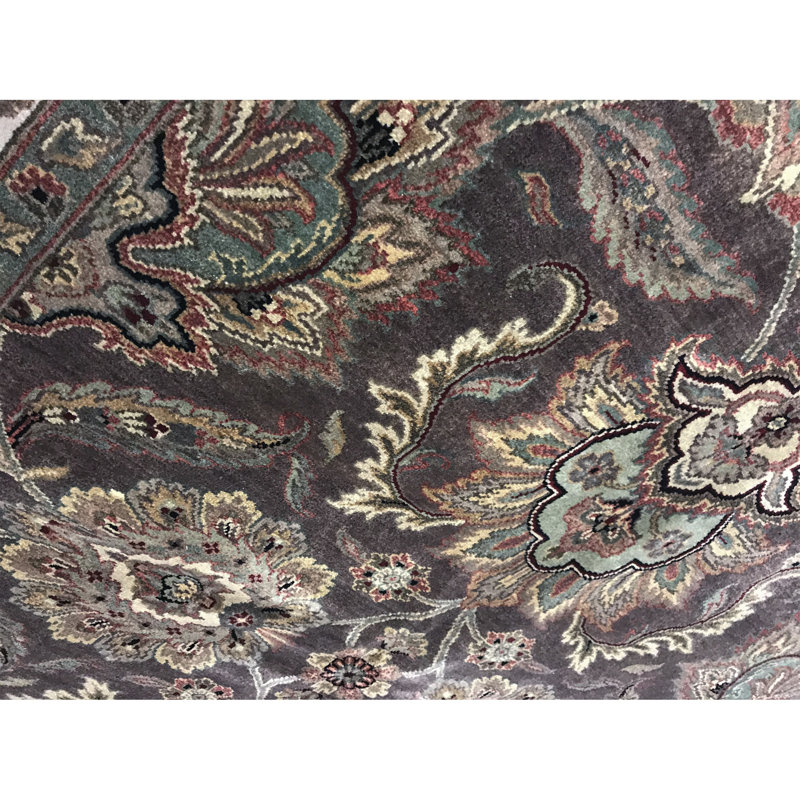 Trinity Wool Oriental Area Rug in Brown/Taupe