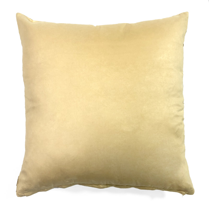  Housse de coussin carré et insert, Doré