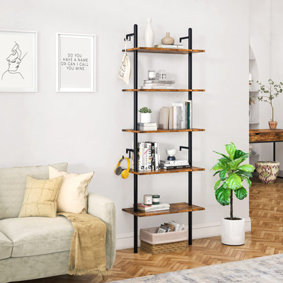 Bellaluna 179cm H x 59cm W Metal Ladder Bookcase