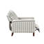 Fauteuil inclinable classique en tissu massif avec garniture cloutée Classic