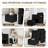 Barrel Accent Chair With Storage Ottoman-2078373448