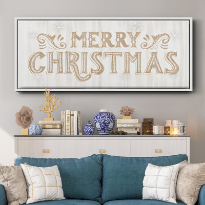 Merry Christmas- Framed Canvas