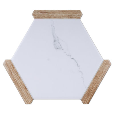 Avant Denia Hexagon 8.58 in. x 9.89 in. Matte Porcelain Floor and Wall Tile