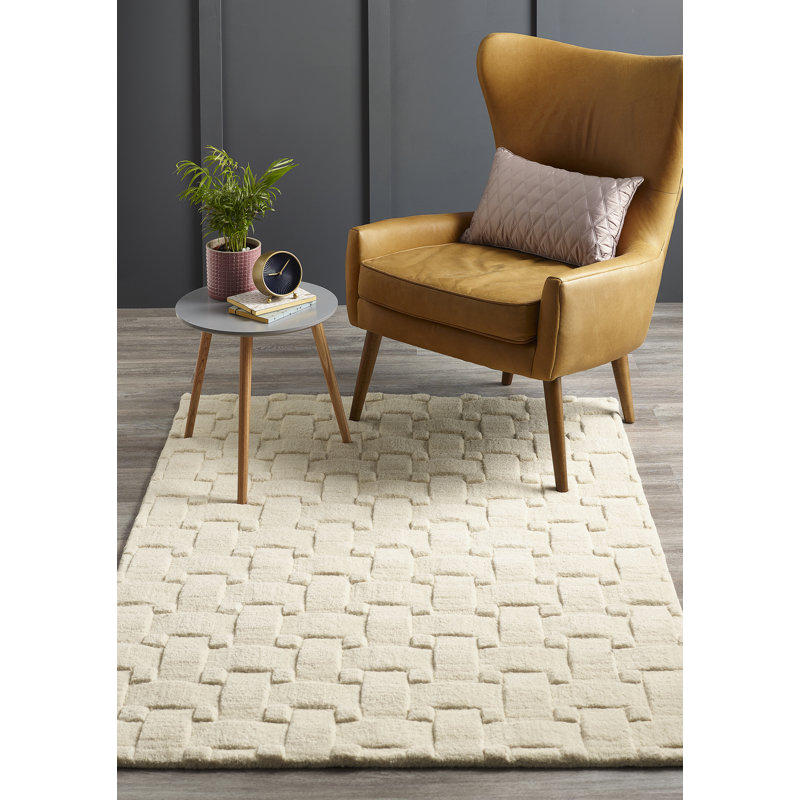 Geometric Hand Woven Area Rug, Rectangle 120 x 170cm