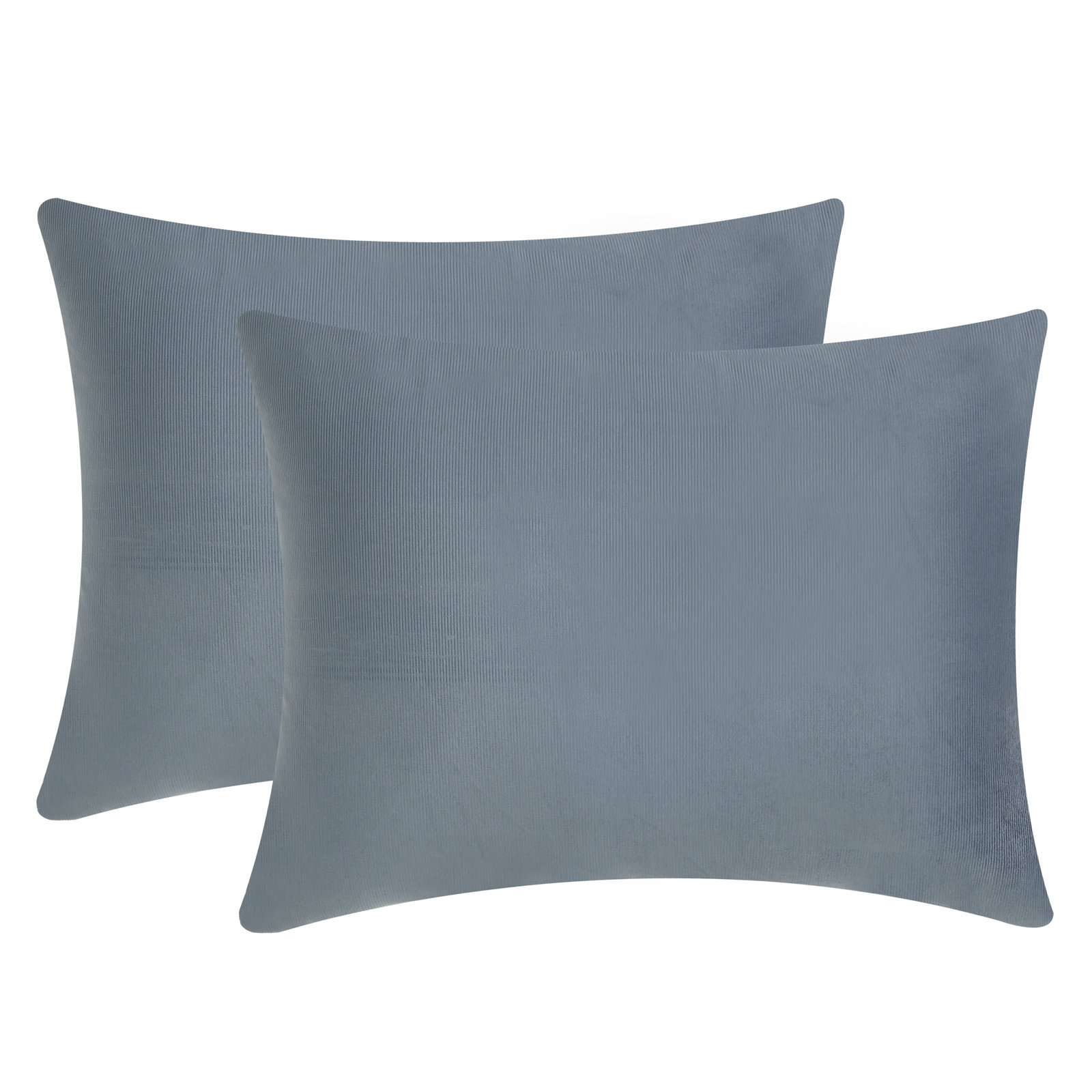 Cotton Duvet Cover Set, Blue, Queen Duvet Cover + 2 Standard Shams