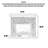 American-style faux marble veneer simulated fire heating fireplace-1518922687