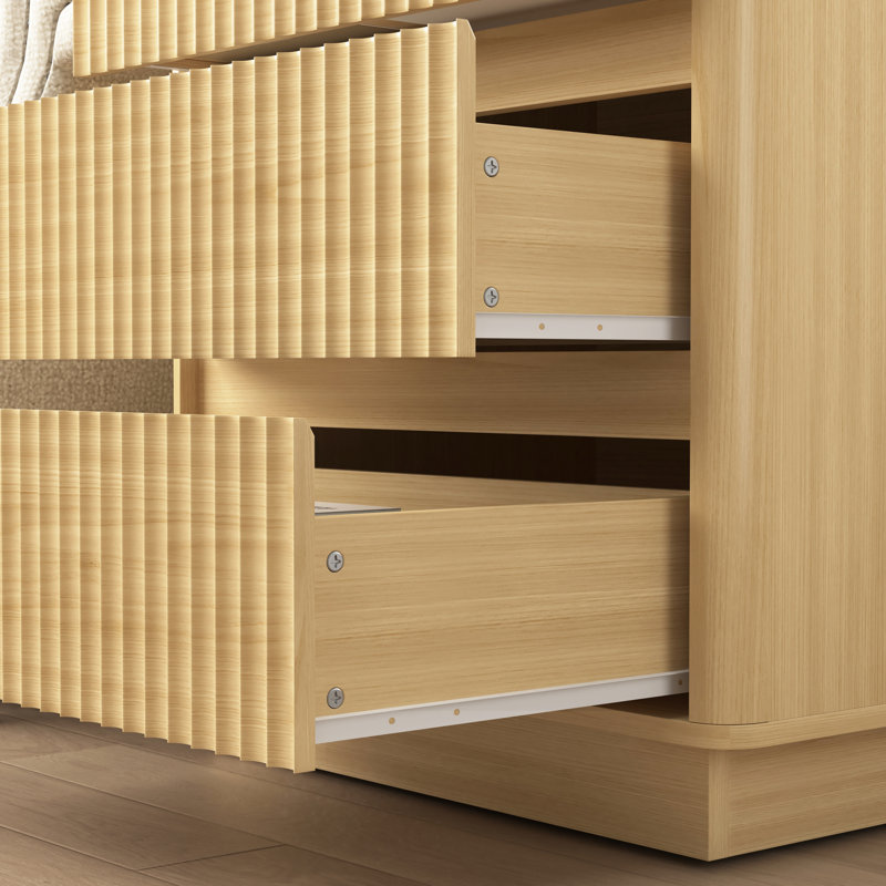 Tables de bout à chargement avec rangement, tables de chevet modernes en bois pour la maison