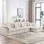 Canapé modulaire luxueux en tissu chenille 4 pièces avec repose-pieds-118318777-118318774